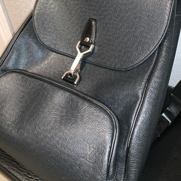 Louis Vuitton Cassiar Taiga Black Noir Backpack - Picture 7 of 7